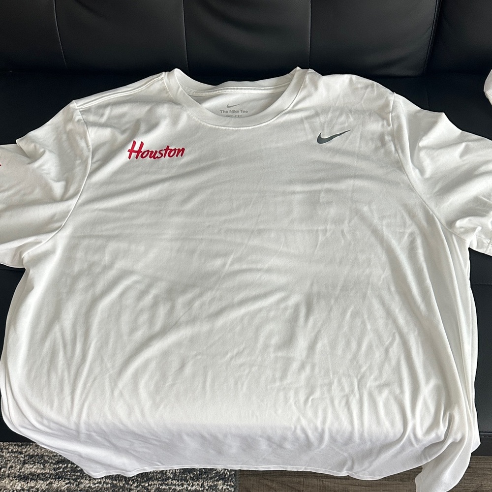 Nike White Houston Short Sleeve Tee